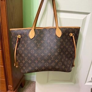 Luxury Brown Monogram Tote & matching wallet